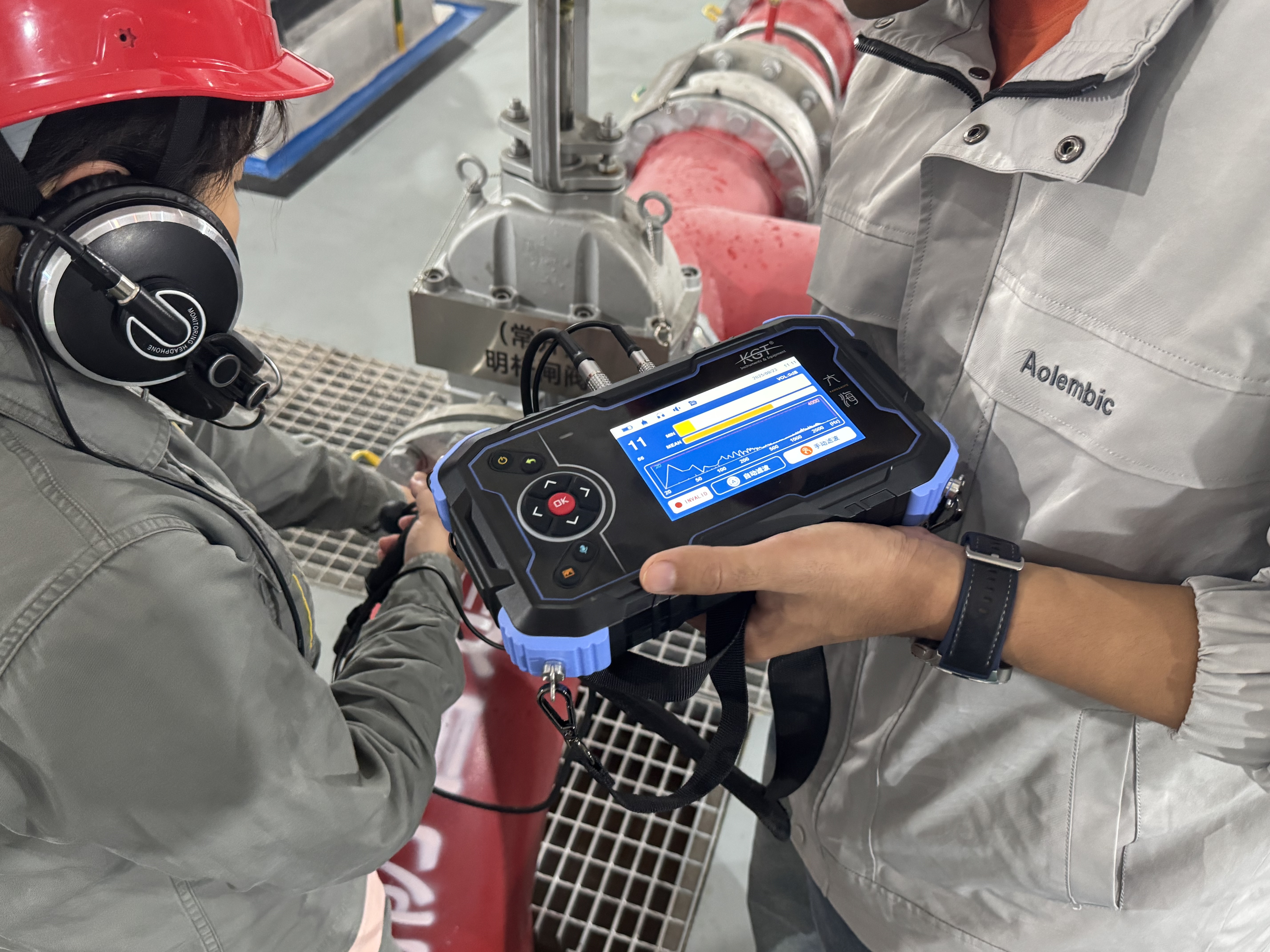 聽漏儀測試現場